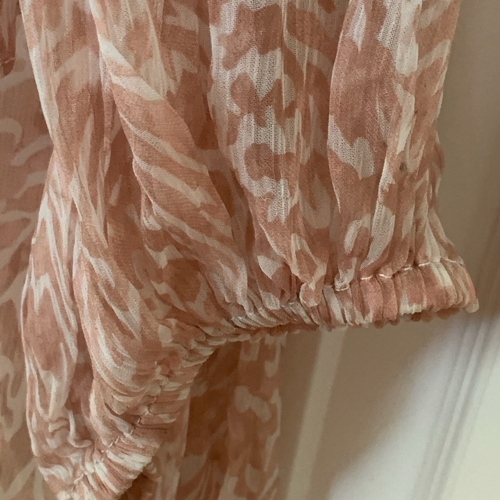 Cleobella Blush Ruffle Mini Dress – Size L - Picture 4 of 11